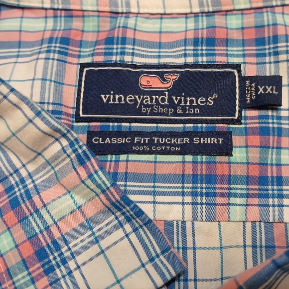 Vineyard Vines Plaid Classic Fit Tucker Button Down Shirt - Picture 7 of 8